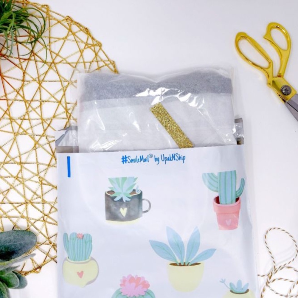 25 10X13 Poly Mailers Succulent in Pots Boho Chic Shipping Envelopes PRICE FIRM - Picture 8 of 8